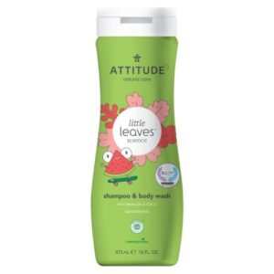 Attitude-Płyn do mycia i szampon 2w1, Arbuz i Kokos, Little Ones, 473 ml