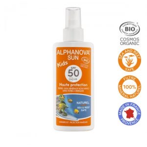 Alphanova Sun KIDS, Bio Spray Przeciwsłoneczny, filtr 50, 125g