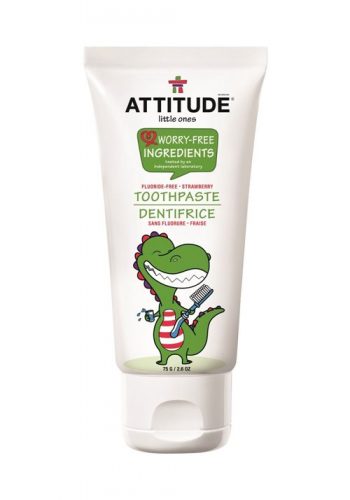 Attitude, Pasta do zębów dla dzieci 0-3 lat bez fluoru Truskawkowa 75 gr